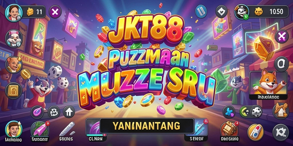 Tampilan gameplay seru dalam JKT88 yang penuh dengan tantangan puzzle.