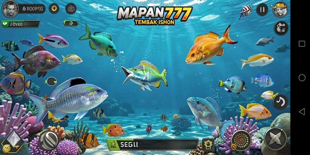Tampilan gameplay MAPAN777 yang seru dan menarik saat berburu ikan.