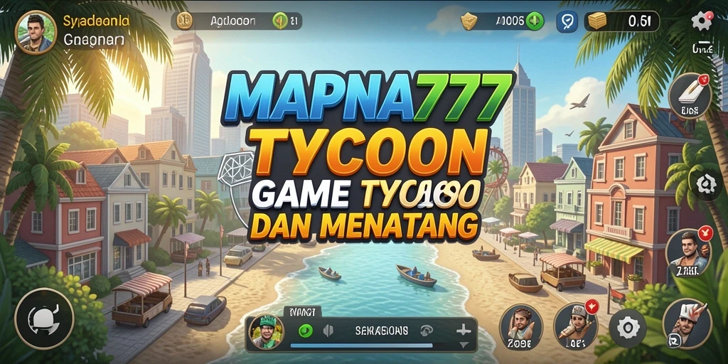Tampilan gameplay seru dari MAPNA777 yang penuh strategi bisnis.