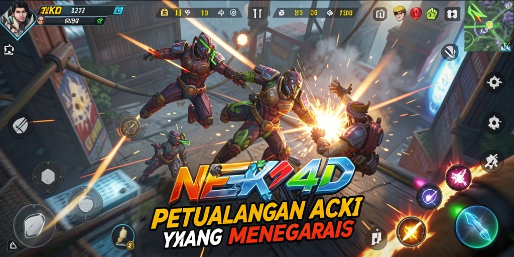 Screenshots menampilkan aksi seru dalam NEKO4D dengan grafis menawan.