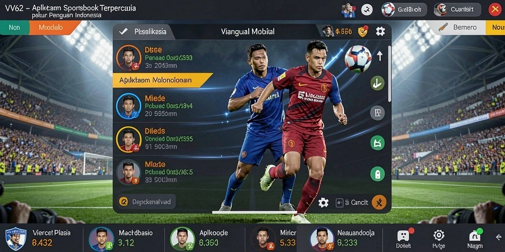 Tampilan menarik dari gameplay Sportsbook di VV62.