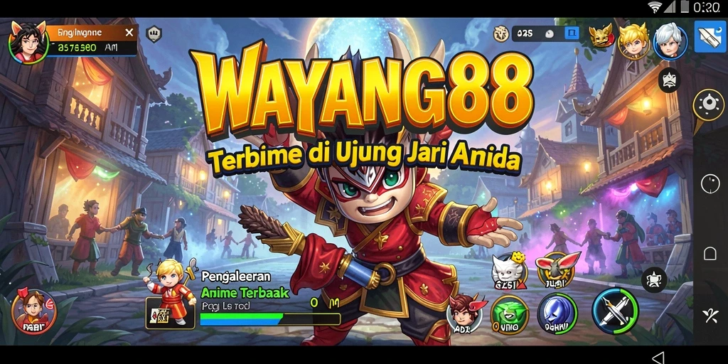 Tampilan gameplay anime yang menarik dari WAYANG88.